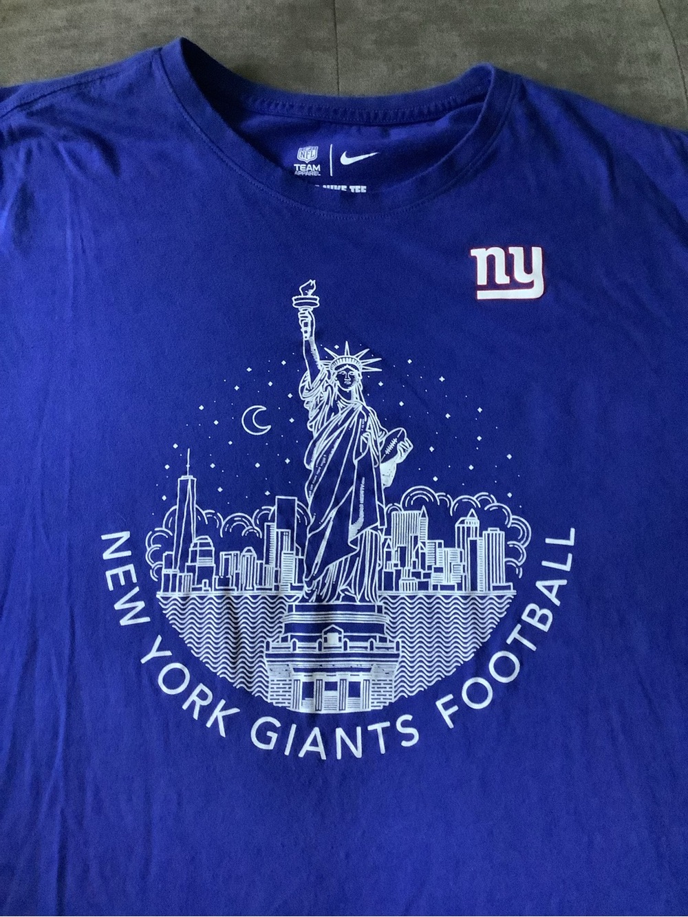 Nike Royal Blue New York Giants Statue of Liberty Tee